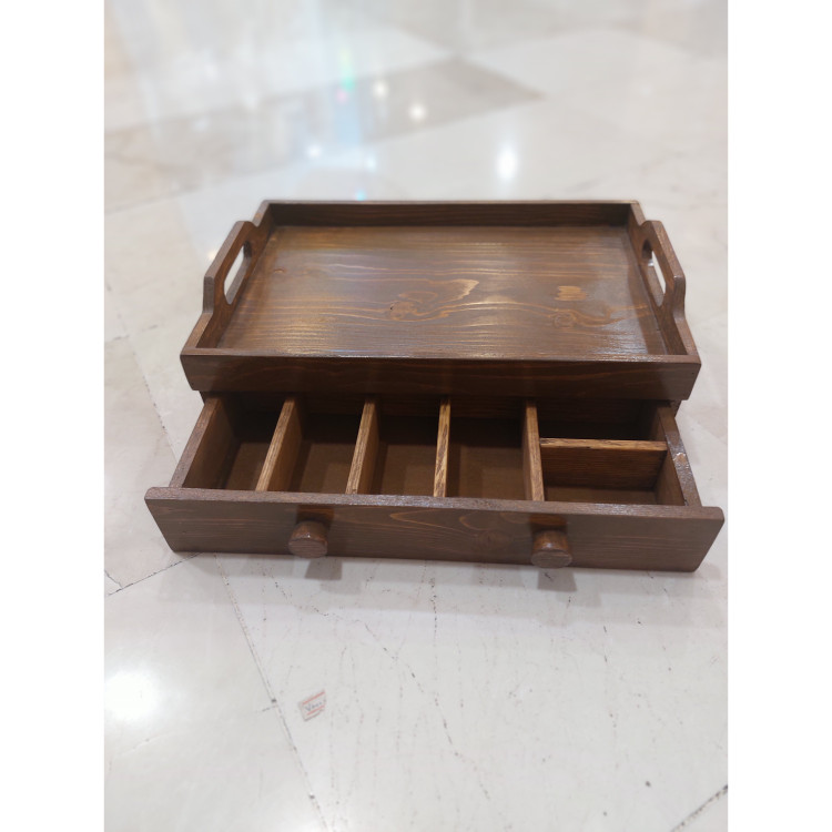سینی کشودار تفکیکی چوبی